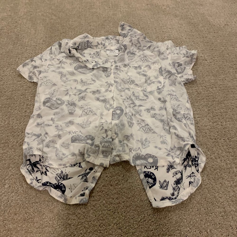 RVCA Short Sleeve Junior Button Up